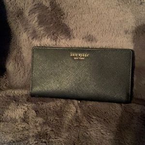 Kate spade Cameron saffiano leather large slim bifold wallet